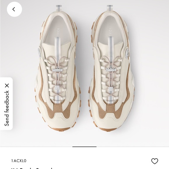 Louis Vuitton Cream and Tan Sneakers - Picture 2 of 6